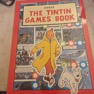 The Tintin Games Book - 1986 Methuen 1st UK Edition by Herge